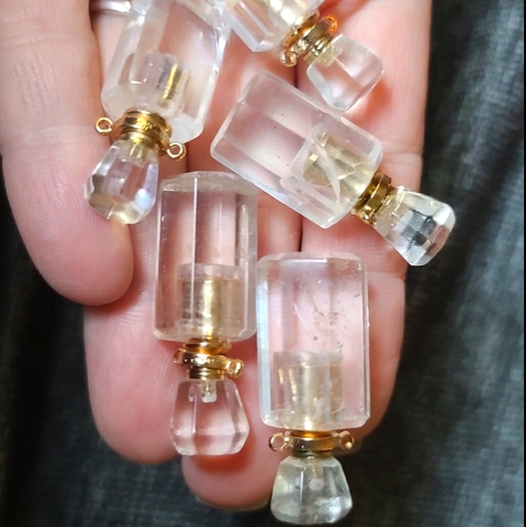 Kharma by Avelon Jewelry - SOLD OUT! Clear quartz stone bottle pendants